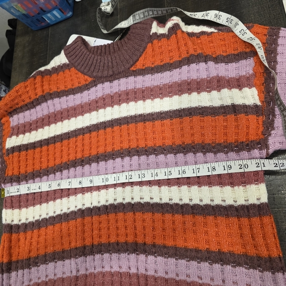 SO Women's Colorful Striped Sweater - Picture 4 of 7